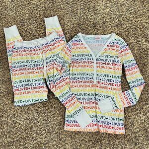 Hanna Andersson LOVED Henley Adult Pajama Set Organic Cotton size XS